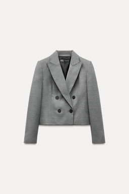 CROPPED DOUBLE-BREASTED BLAZER - Zara фото 2