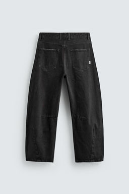 PANTAL?N BARREL FIT / Negro - Zara фото 8