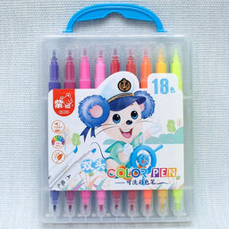 Фломастеры 18цв. двухсторонние, в пласт. боксе (ZS249-18)