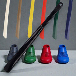 Ложка для обуви с усилинной ручкой- 50см, рожок для обуви пластик