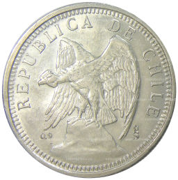 5 песо 1927 года Чили