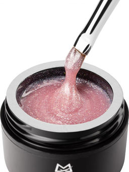 Manita Professional Гель моделирующий для ногтей с хлопьями юки / Builder Gel Moonlight №04, 15 мл