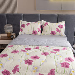 Комплект постельного белья Сатин с Одеялом 100% хлопок на резинке OBR155 Евро/50-70 2 шт - Ситрейд фото 3