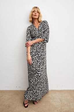 Платье 156708 (черно-белый)