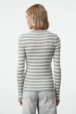 Tas Basic Cizgili Triko Kazak TWOAW21KZ0942 - Trendyolmilla фото 20