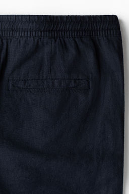 Pantal?n corto en mezcla de lino Relaxed Fit - H&m фото 9
