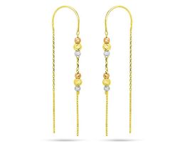 Серьги из серебра без вставки, ТДБ-8712микс