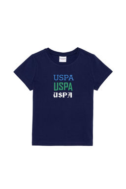 Детская темно-синяя футболка с круглым вырезом Неожиданная скидка в корзине - U.s. polo assn фото 4