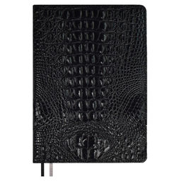 Ежедневник недатированный ESCALADA, А5+, 160 л., арт. 67177/ 10 АЛЛИГАТОР ЧЁРНЫЙ
