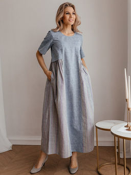 платье лен, хлопок - Волтри фото 4