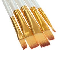 Набор кистей для рисования, синтетика, 5 штук: № 1/8, 3/8, 5/8, 1/2, 1/4, плоские, в блистере, международный размер