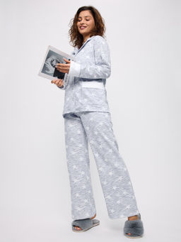 Пижама женская из футера Салли звезды