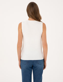 Beyaz Slim Fit Kazak - Pierre cardin фото 5