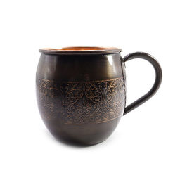 Медная кружка с ручкой для настаивания медной воды 500ml 9.5cm-8.5cm