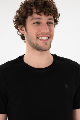 Erkek Regular Fit Bisiklet Yaka Siyah Basic Ti__rt Sepette S_rpriz _ndirim - U.s. polo assn фото 3