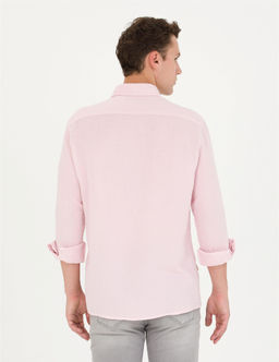 Pembe Regular Fit Uzun Kollu G_mlek