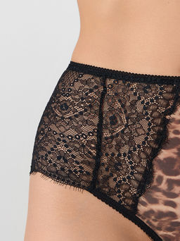 Цена за 2 штуки! Трусы женские с леопардовым принтом кружевные - Mark formelle фото 5