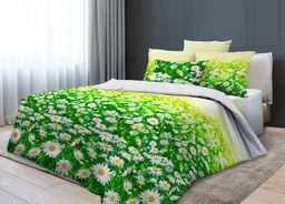 Пододеяльник Евромакси, бязь ГОСТ (Ромашковое поле) - Ивановотекстиль фото 4