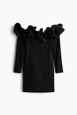 Vestido off-the-shoulder con volante - H&m фото 4