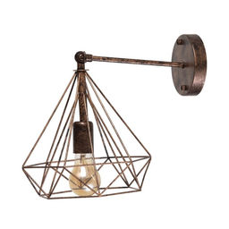 Бра "Блум" 1х40Вт E27 черный-золото 25x20x25 см.