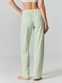 Брюки домашние женские зеленые в полоску - Mark formelle фото 3