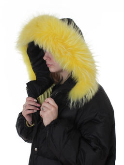 3072 BLACK Пальто зимнее пуховое женское (пух)