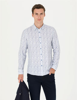 Mavi Slim Fit Uzun Kollu G_mlek