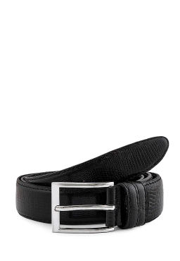 Ремень кожаный мужской CARPENTER Cr35/V1 варан черный