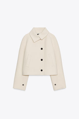 ZW COLLECTION SHORT WOOL COAT - Zara фото 6