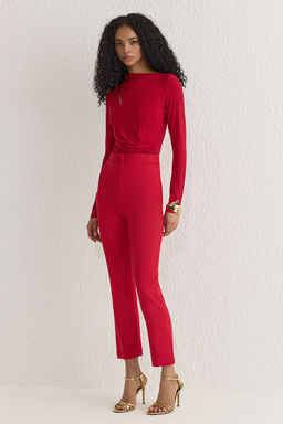 K?rm?z? Cut Out/Pencere Detayl? Buzgulu C?tc?tl? Orme TPRSS25BD00000