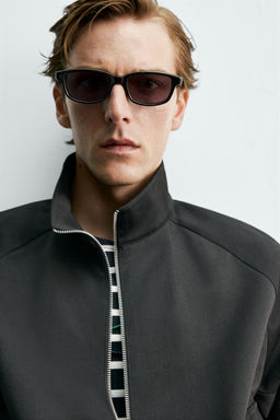CAZADORA REGULAR FIT ALGOD?N - LANA AARON LEVINE X ZARA / Negro  фото 5
