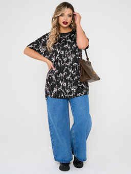 Блузка 0087-29 черный матовый