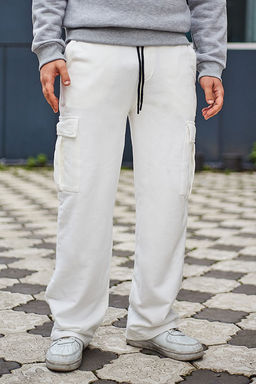 TRENDYOL MAN Haki %100 Pamuk Wide Leg/Genis Kesim Kargo Cepli Esofman Alt? TMNAW25EA00021 - Trendyolmilla фото 12