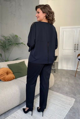 Блуза Rumoda 2125/1 черный/длинный рукав  фото 4