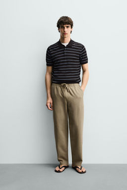 PANTAL?N RELAXED FIT ESTRUCTURA / Tostado - Zara фото 11