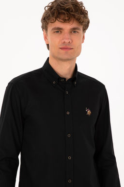 Erkek Siyah Uzun Kollu Basic G_mlek Sepette S_rpriz _ndirim - U.s. polo assn фото 2