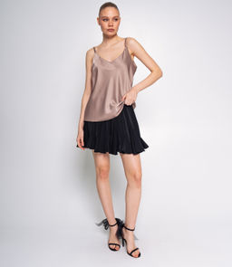 Топ #ОКТ025001, тёмно-бежевый - Dommod фото 4