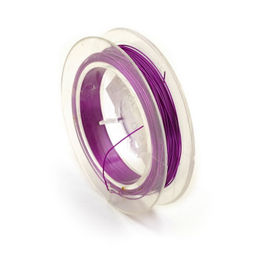 Проволока для бисера &Oslash;0,3мм арт.ТВ HET-06 цв.розовый рул.10м