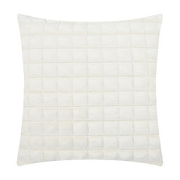 Наволочка декоративная Этель цвет молочный 43х43 см , велсофт, полиэстер