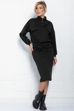 Платье Сибирский ритм (черное) П11621 - Lt collection фото 6