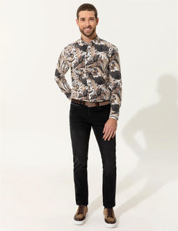Bej Regular Fit Uzun Kollu G_mlek - Pierre cardin фото 4
