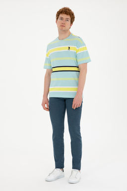 Футболка мужская U.S. Polo Assn. мятная хлопок фото 4