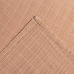 Полотенце уголок муслиновое Крошка Я, 75х75 см, цвет пудровый, 100% хлопок, 3-сл, 180 гр/м2  фото 9