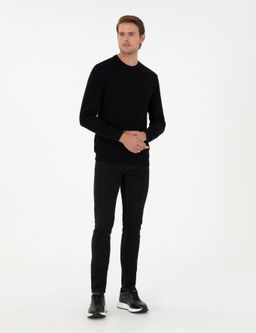 Siyah Regular Fit Sweatshirt - Pierre cardin фото 4