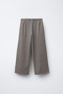 WIDE-LEG JACQUARD TROUSERS WITH BUTTONS - Zara фото 2