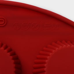 Форма для выпечки Доляна Сладости. Круг реб, силикон, 26.5?21.5?3 см, 9 ячеек (5.5?3 см), коричневая  фото 3