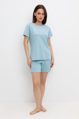 Е 40012/голубой шорты жен