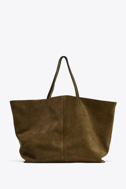 MAXI SUEDE TOTE BAG - Zara фото 3