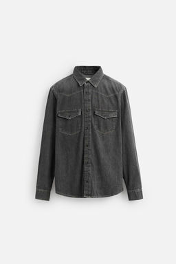 WESTERN DENIM SHIRT WITH POCKETS - Zara фото 33