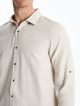 Slim Fit Uzun Kollu Arm?rl? Erkek G?mlek